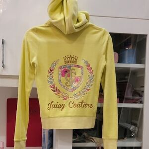 JUICY COUTURE ! Velour Rhinestone Hoodie